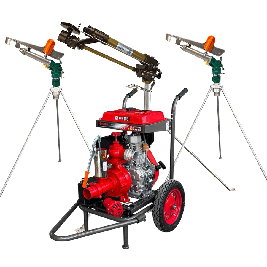 大足一体式灌溉机组 全套喷枪水带配齐 抗旱浇地神器